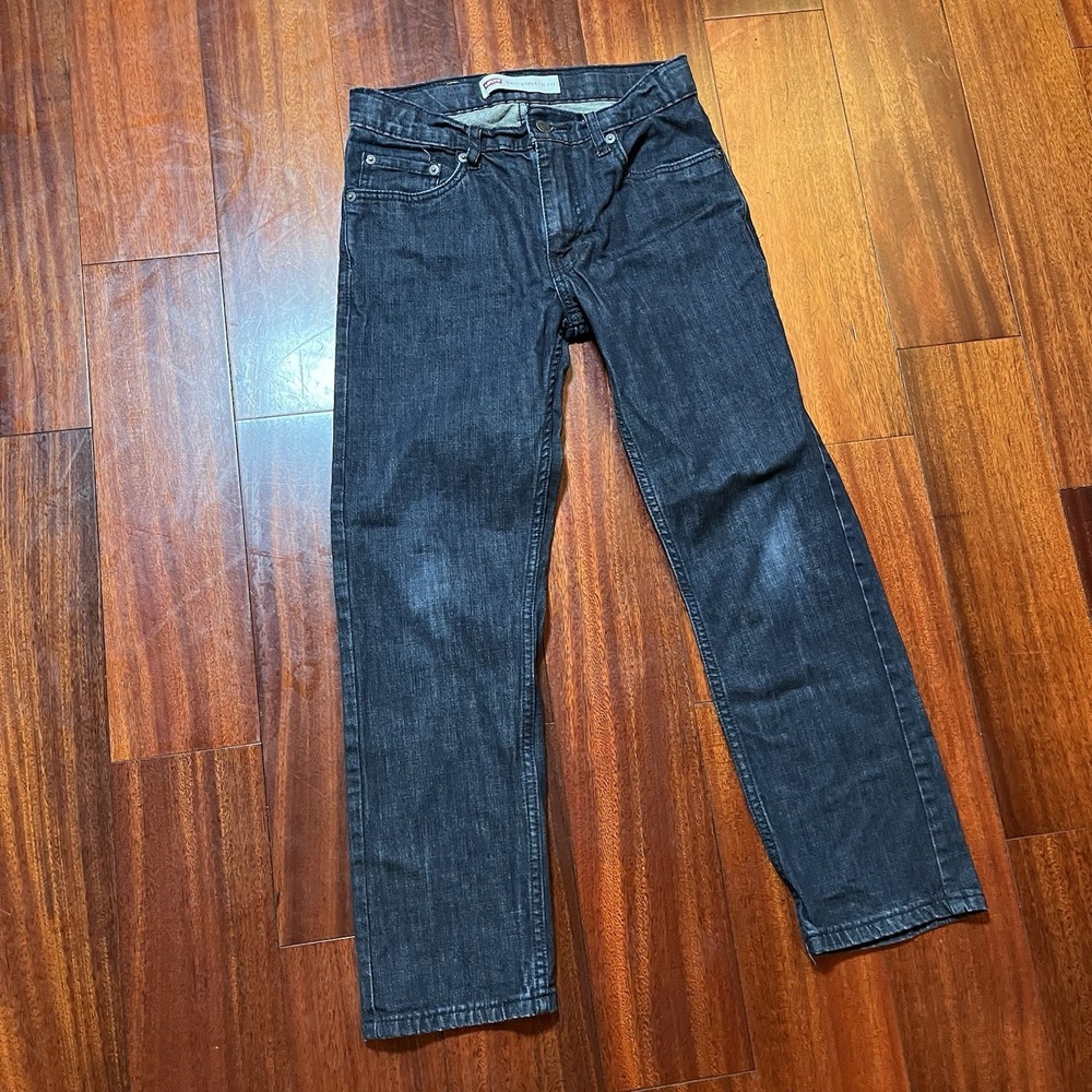 Levis Jeans Boys Youth 12 Reg 27x24 Bleu Dark Wash 541 Athletic Tapered Fit